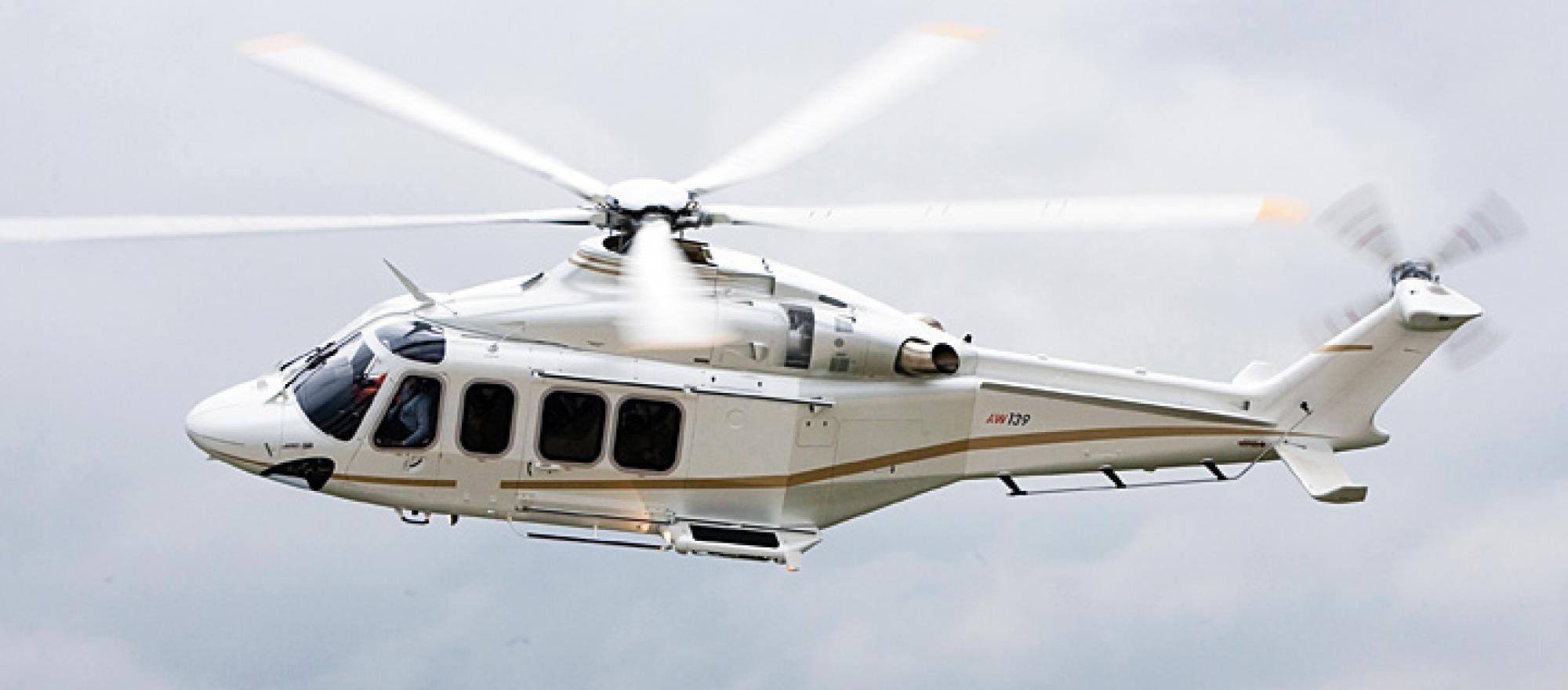 AgustaWestland AW139 helicopter exterior — Lineaum helicopter charter fleet