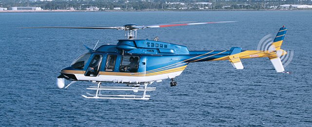 Bell 412 helicopter exterior — Lineaum helicopter charter fleet