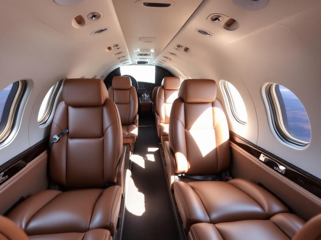 King Air B200 interior
