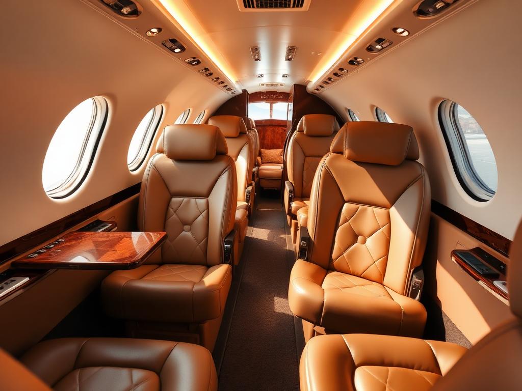 Learjet 31A interior