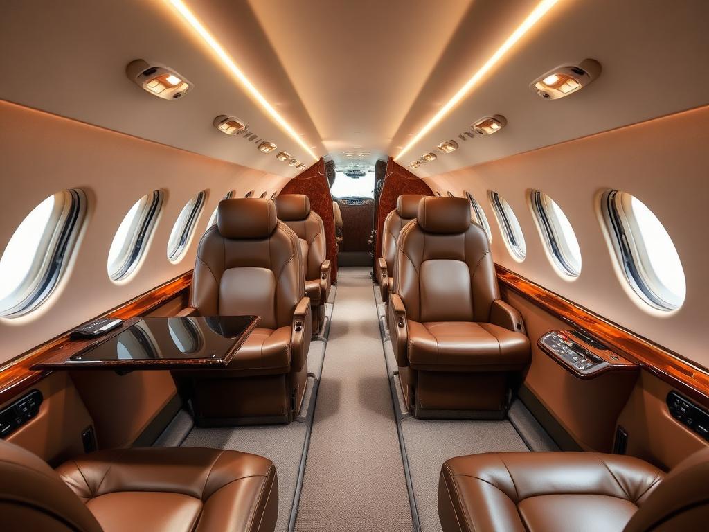 Learjet 40 interior
