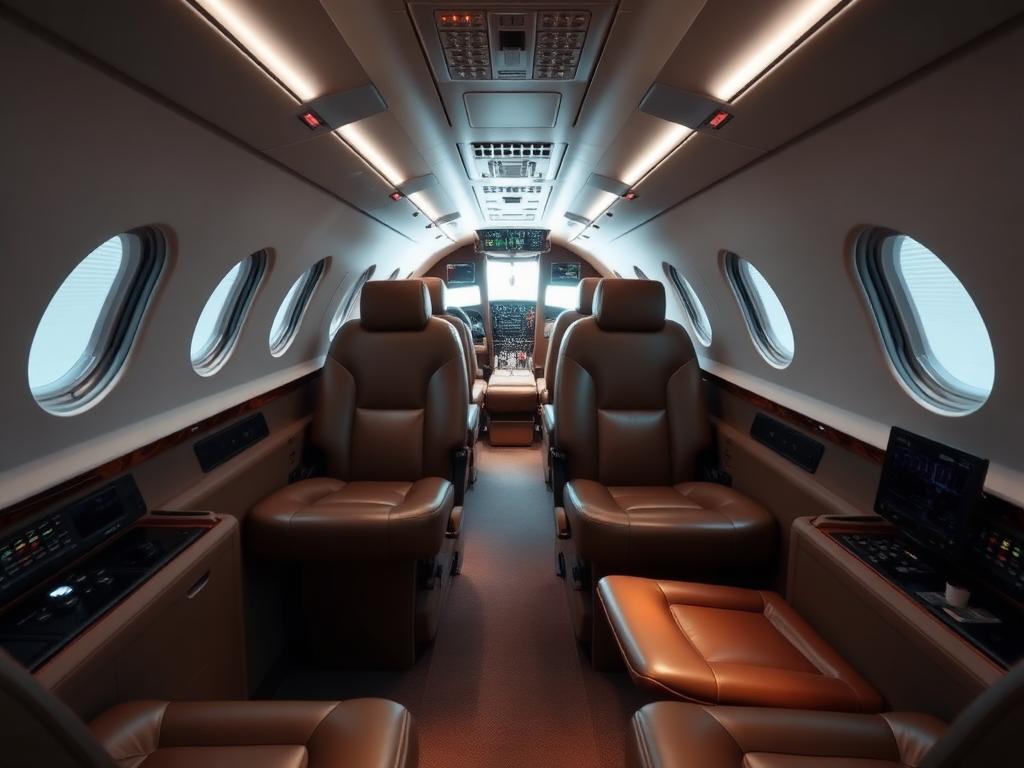 Learjet 45 interior