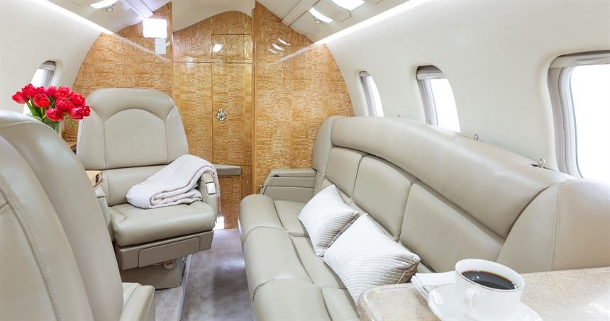 Learjet 60 interior
