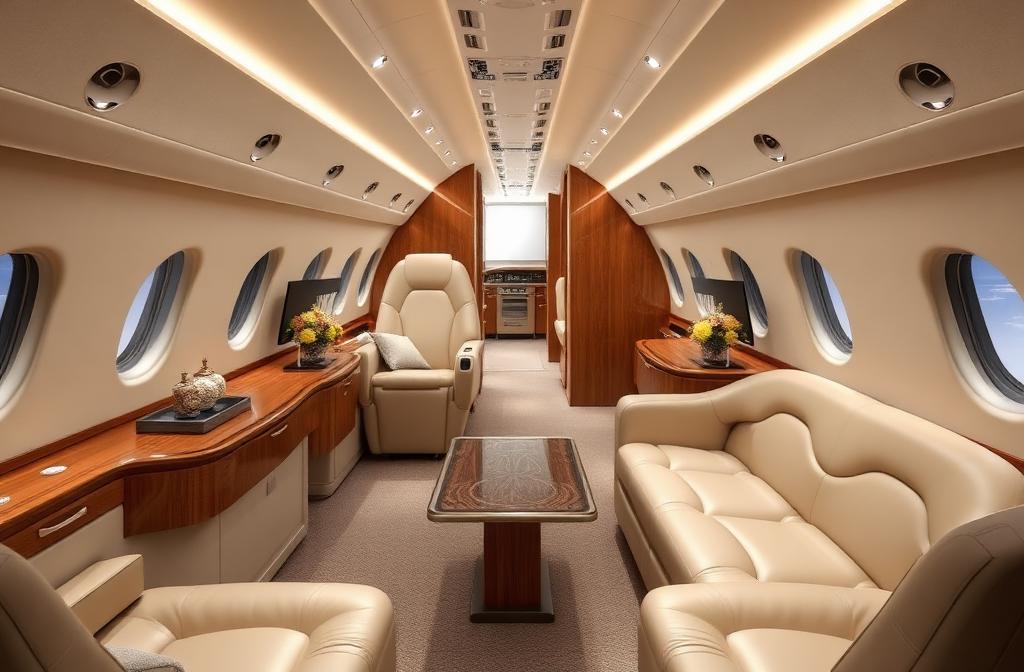 Embraer Lineage 1000 interior