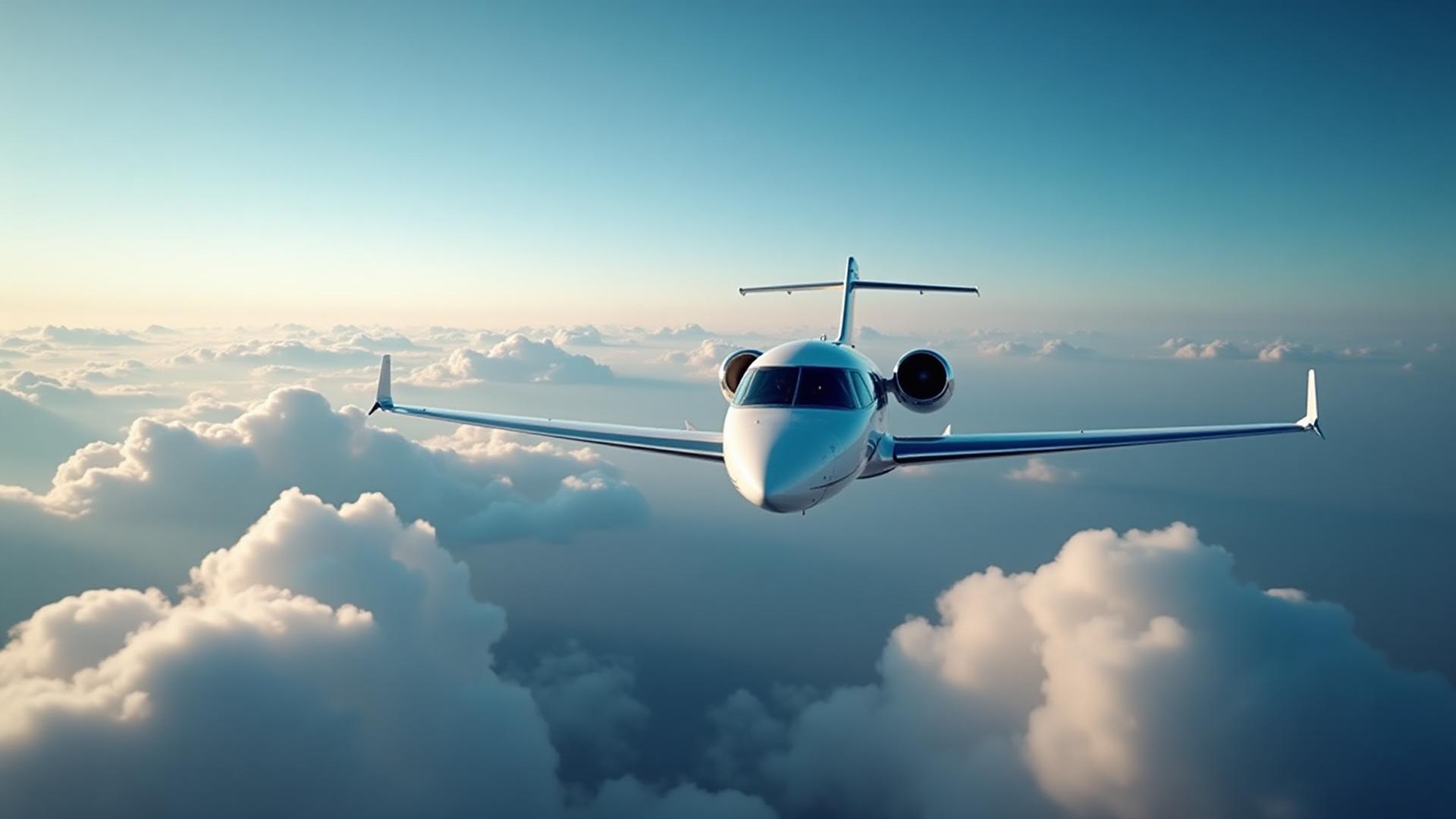 Phenom 300E exterior private jet forward-facing