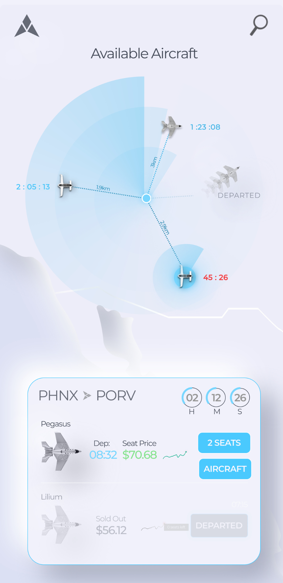 Hail a Jet with a click