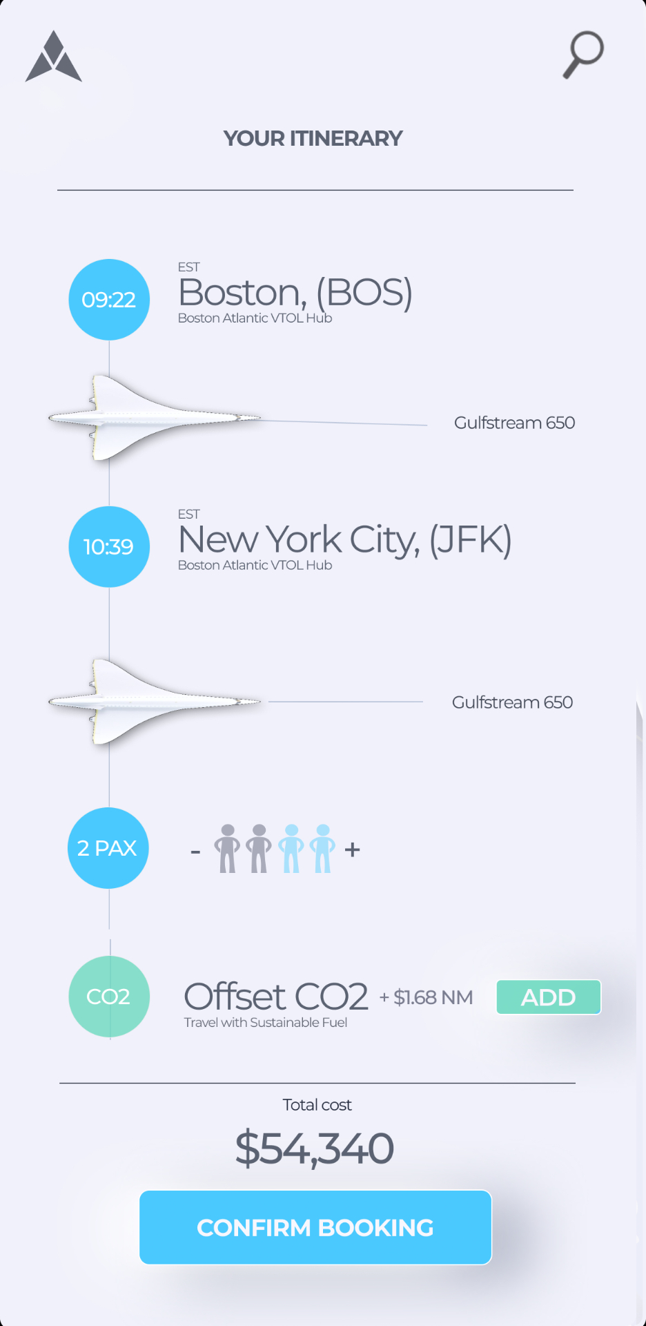 Itinerary & Live-Flight Tracking